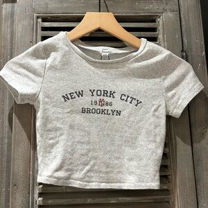 Garage Heather Gray Crop Top